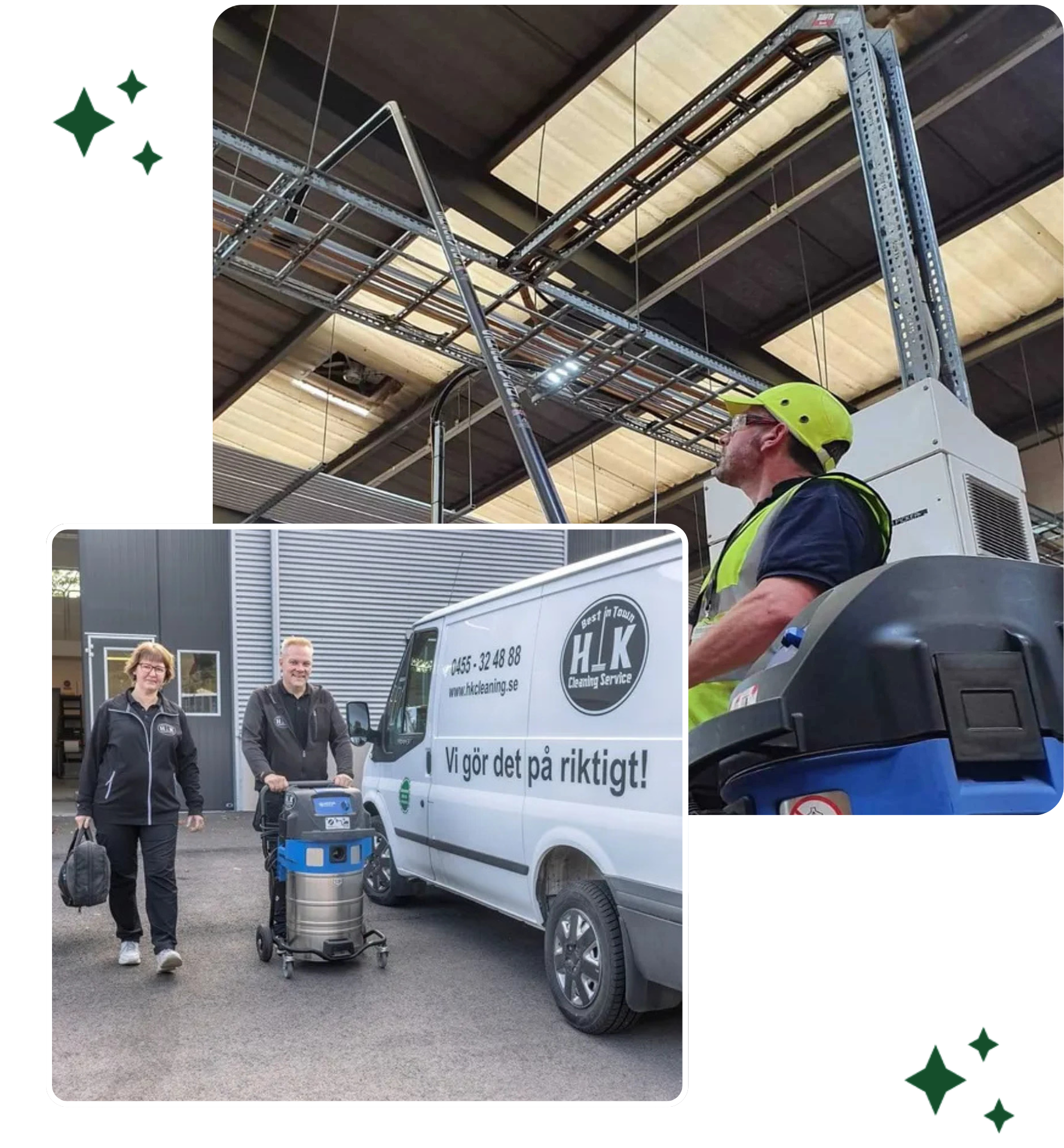 HK Cleaning Höghöjdsstädning i industrilokal